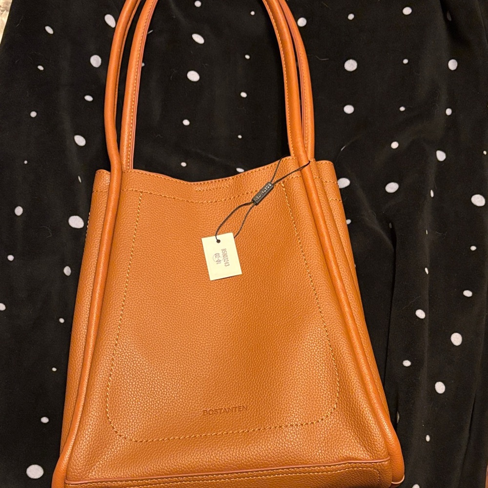 Bostanten Elegant Tan Tote Bag